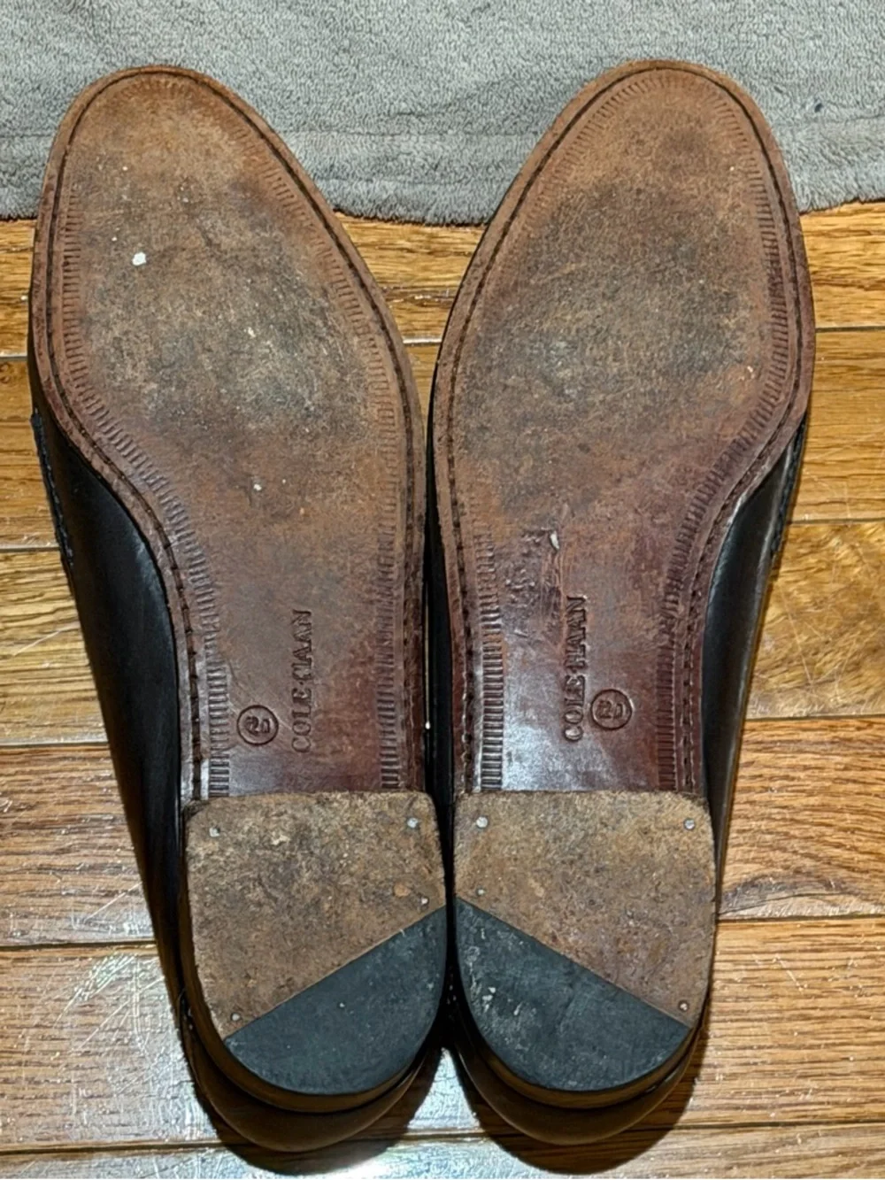 Cole Haan Women Black Leather Kiltie Fringe Loafers 12 N Slip On Made In Brazil - Picture 7 of 7
